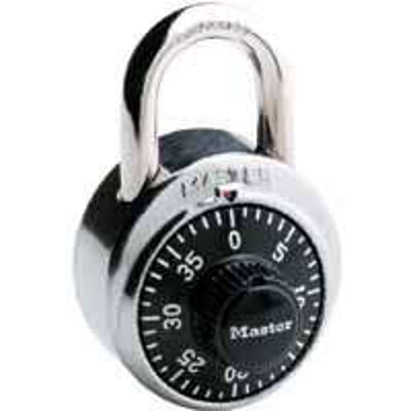 Master Lock 1500D Combination Padlock 1-7/8 In Steel Black