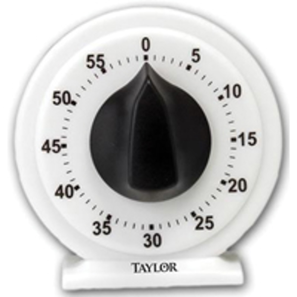 Taylor 5831N Timer Large Number 1 Count Plastic Black and White Features Large Display Easy to Read