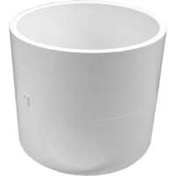 Genova Products 193006 PVC Coupling 6 In DWV Schedule 40 White