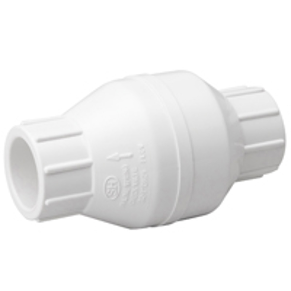 B&K Industries 101-605 PVC Check Valve PVC Body 1 In