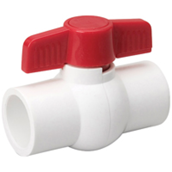 B&K Industries 107-636 PVC Ball Valve 1-1/4 In Solvent
