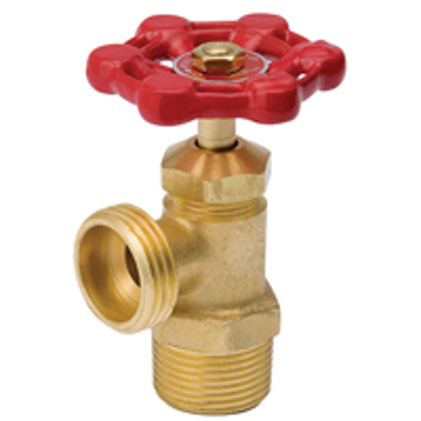 B&K Industries 102-003 Boiler Drain Valve 1/2 In MIP Brass Body