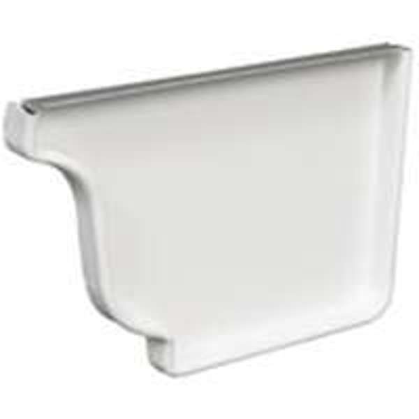 Amerimax Home Products 27006HP Gutter Right Hand End Cap 5 In Aluminum for Use with K Style Gutter System