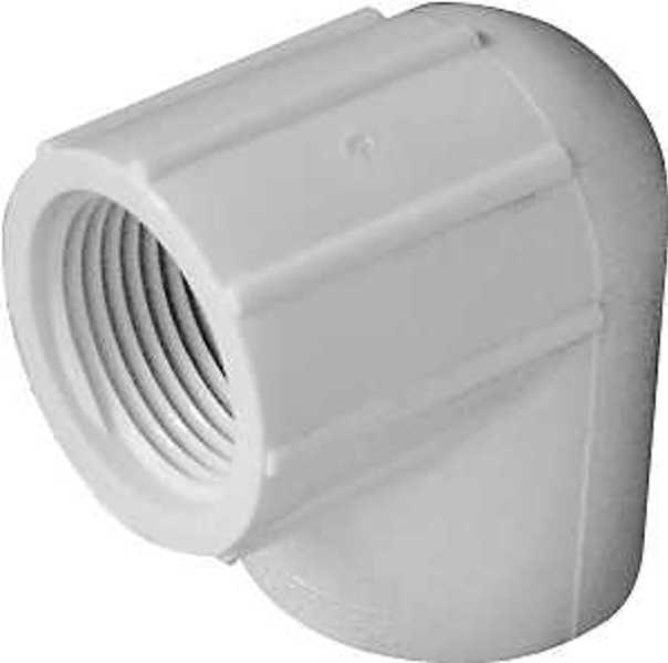 LASCO 435507 3/4 In PVC Slip x FIP Sch 40 Elbow