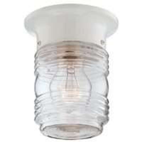 Boston Harbor 6471718 Porch Light White Jelly Jar
