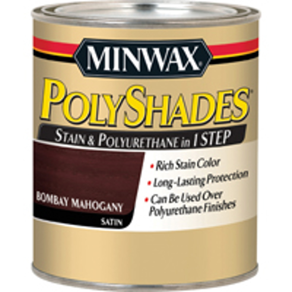 Minwax 61380444 Satin Stain 1 Qt Oil Based Polyurethane Mahogany