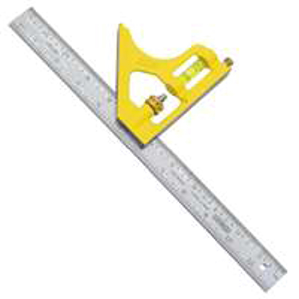 Stanley Tools 46-123 Combination Square 12 In Die Cast Handle