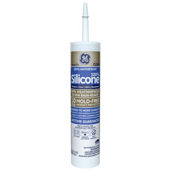 Henkel Consumer Adhesives GE5000 / 2811092 Window and Door Sealant 10.1 Oz Clear 24 Hour Curing