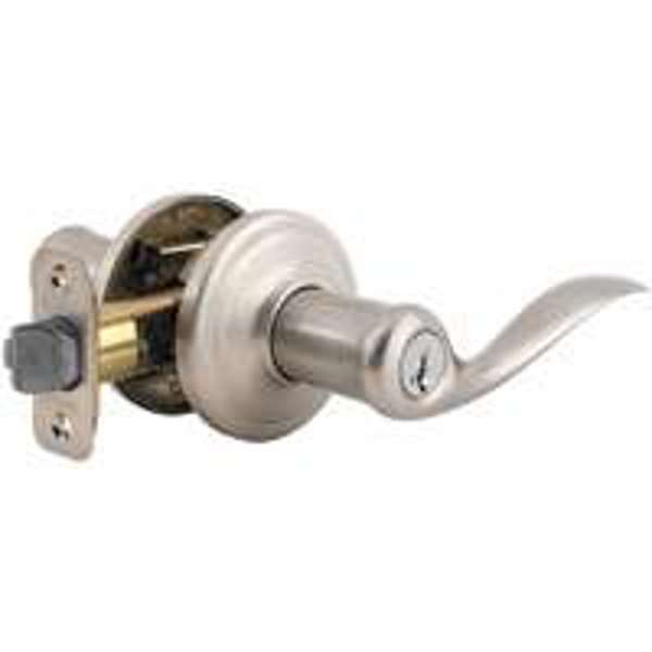 Kwikset 740TNL15SMTCP Tustin Entry Lockset Satin Nickel SmartKey