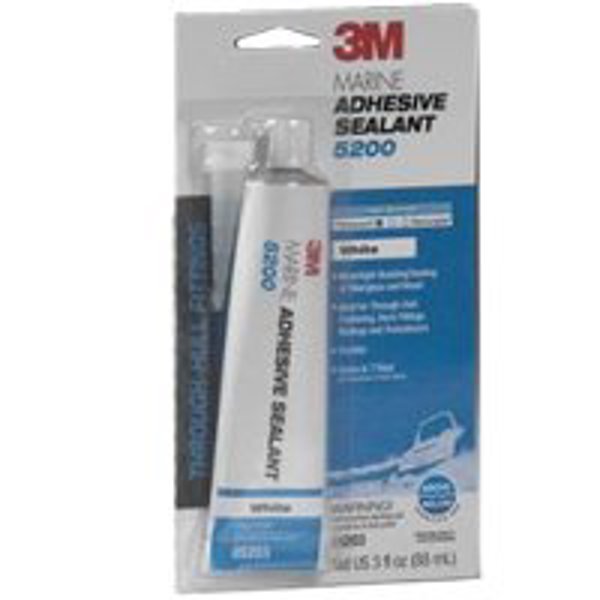 3M 5203 Adhesive Sealant 3 Oz White Paste Marine