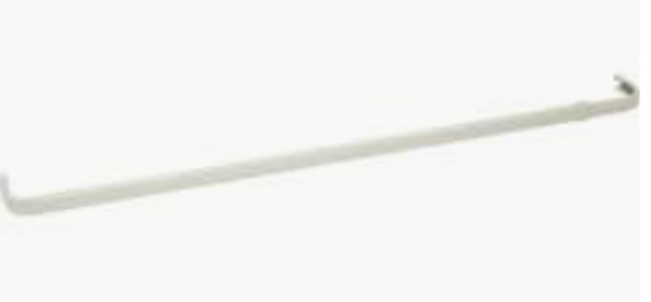 Achim 225 Rod Single Curtain Rod 28-48 In White