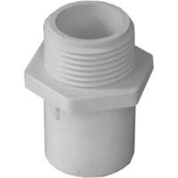 LASCO 435617 Pipe Adapter 3/4X1 PVC Reducing Male Slip X MIP Sch 40 Red