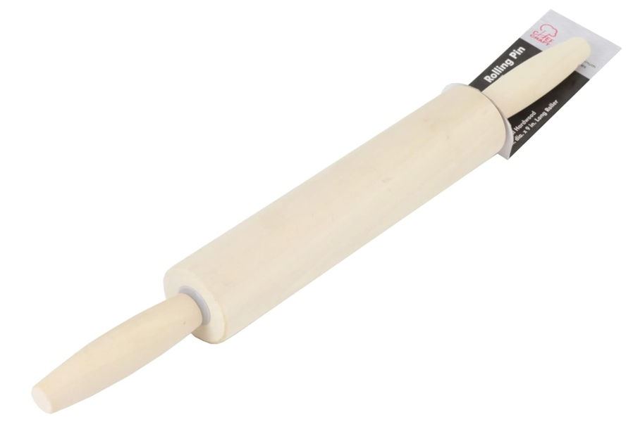 Chef Craft 21531/BNRP Non-Stick Rolling Pin 17 In Heavy Gauge Brown