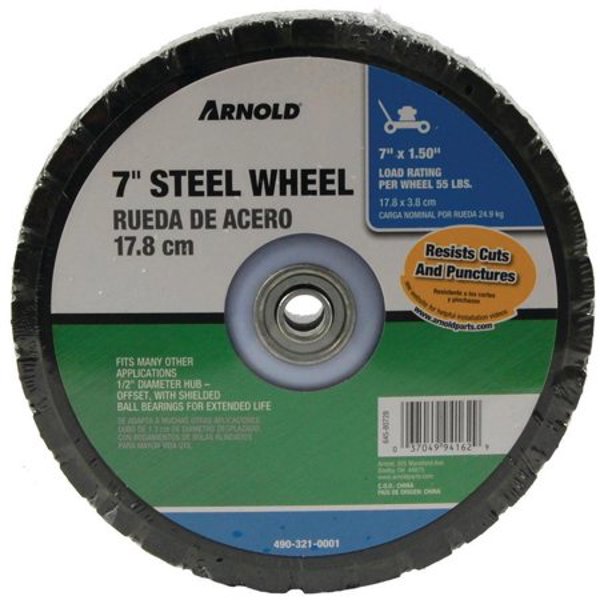 ARNOLD CORP 490-321-001 Wheel Treads 7 In Diamond 55 Lbs
