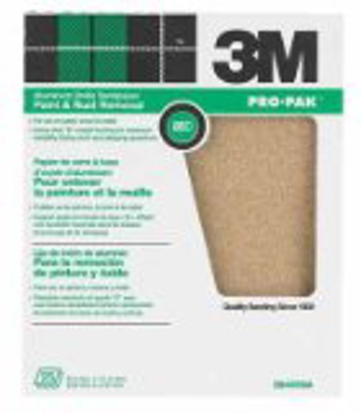 3M 02115 Sandpaper 9X11 80 Grit Aluminum Oxide 50 Sheets