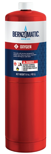 Bernzomatic 333251/304179 Disposable Oxygen Cylinder 1.4 Oz