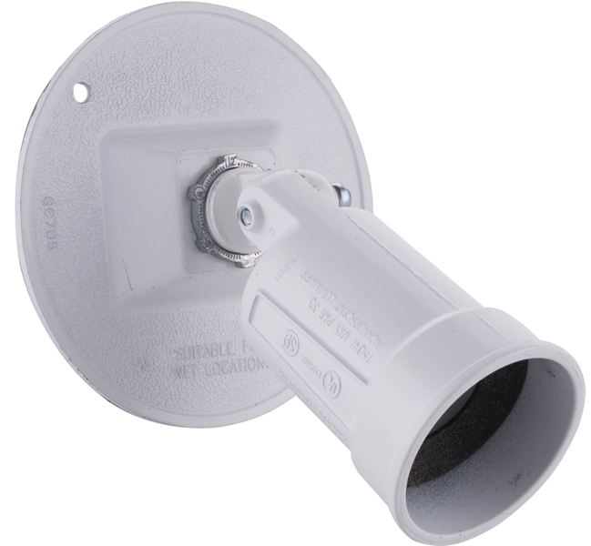 Hubbell Electrical Products 5624-6 Lamp Holder 120V White for 75-150 Watt PAR 38 Lamps