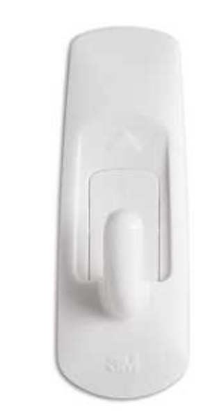 3M 17002-VP-6PK Small Utility Hook 2-3/8 In L X 3/4 In W X 11/16 In H White