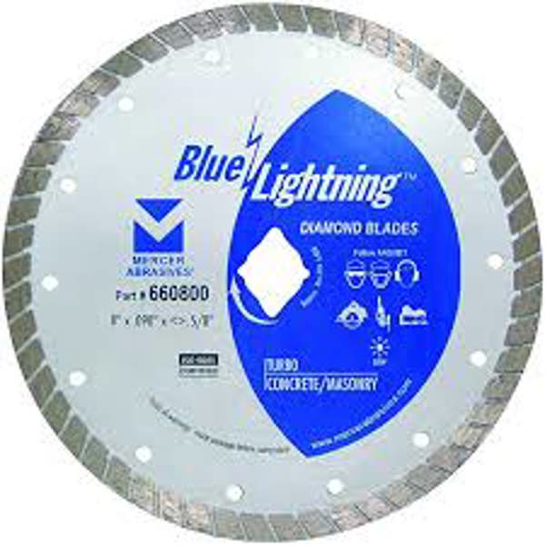 8X.090 Mercer Abrasives 660800 Turbo Diamond Blade 8 In 0.090 In