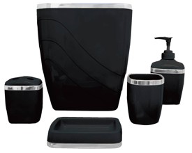 PBS-16 Bath Accessory Set 5 Piece Plastic