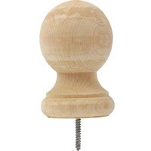 WADDELL MFG CO 110 Top Post Ball 3-1/4 X 4-1/4 Treated