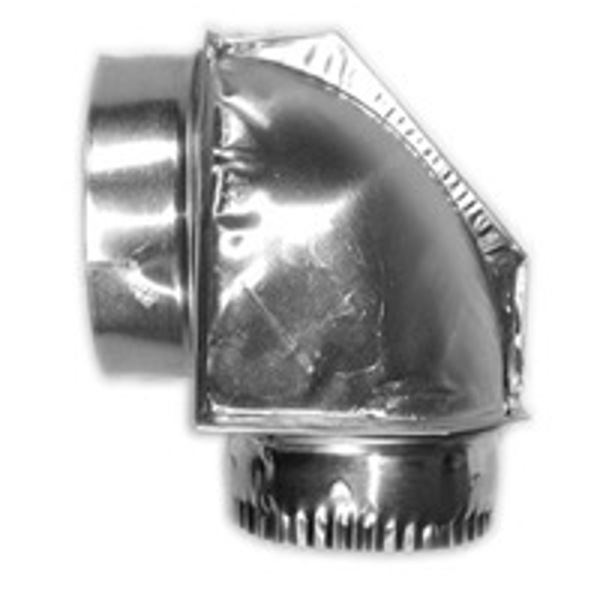 Builder's Best, Inc 010151 Dryer Vent Close Elbow 4.2 In Male x Female Thread Aluminum