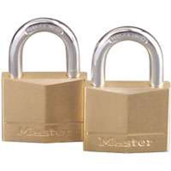 Master Lock 140T Brass Padlock 1-9/16 In 4-Pin Tumbler