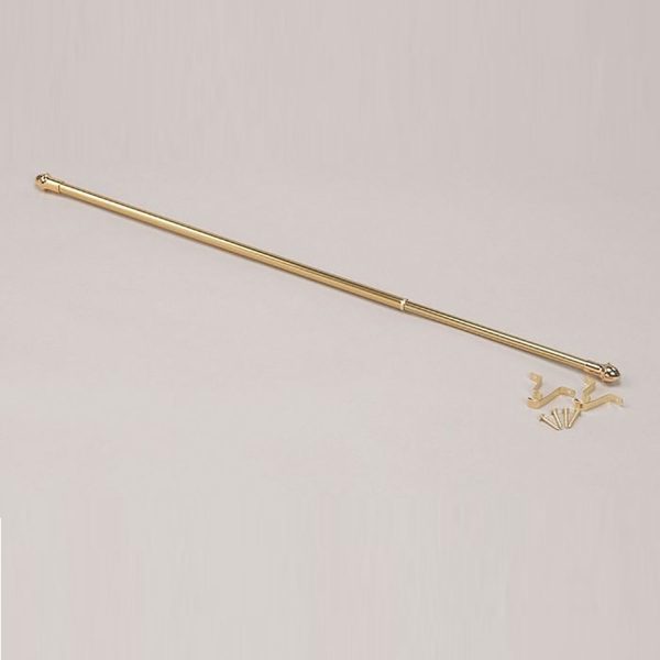 Achim 411 Rod Cafe Curtain Rod 48-86 In 7/16 In Projection