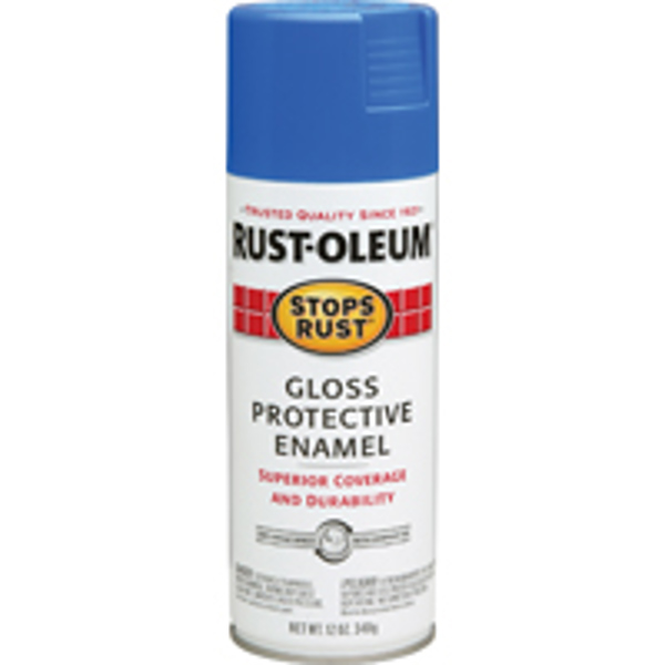Rust-Oleum 7724830 Gloss Paint Spray 12 Oz Capacity Rust Preventative Sail Blue