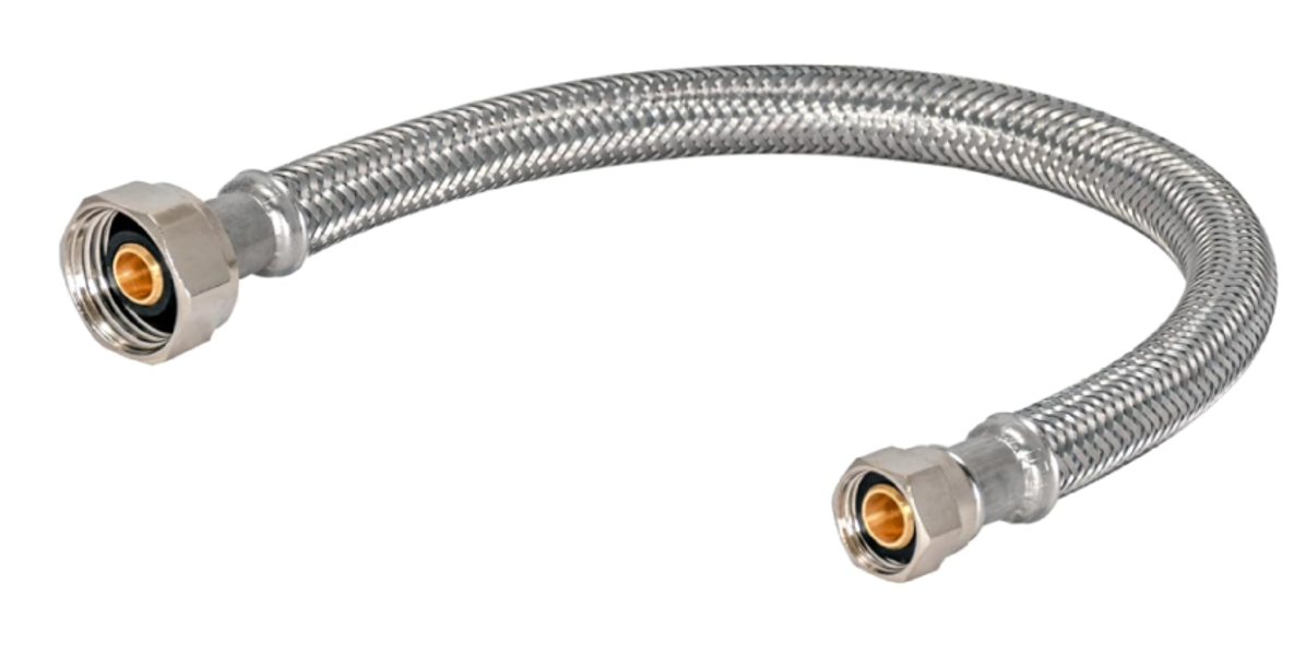 Eastman 48301 Faucet Connector 1/2 In X 4 In Stainless Steel