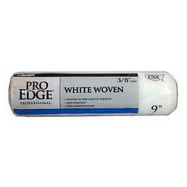 Linzer Products RC101-9 Paint Roller 9 In 3/8 Nap White Woven Fabric Cover