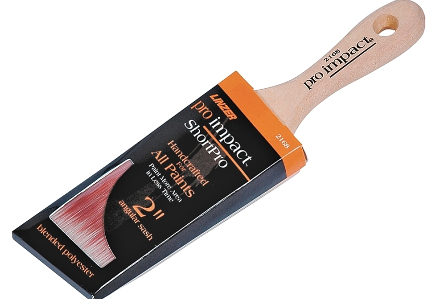 Linzer Products WC2168-2 Angled Sash Brush Polyester Blend Handled 2 In