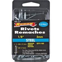 RMS1/8IP 100 Piece Medium Steel Rivet