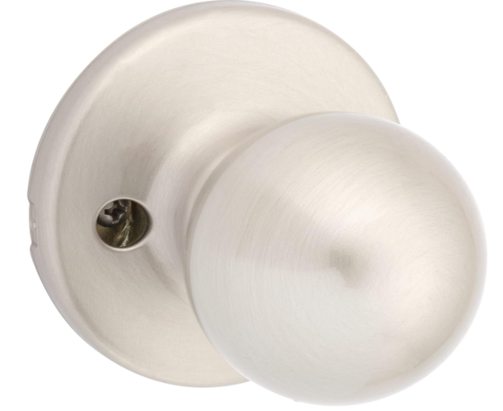 Kwikset 488P Polo Dummy Door Knob Satin Nickel Inactive Universal