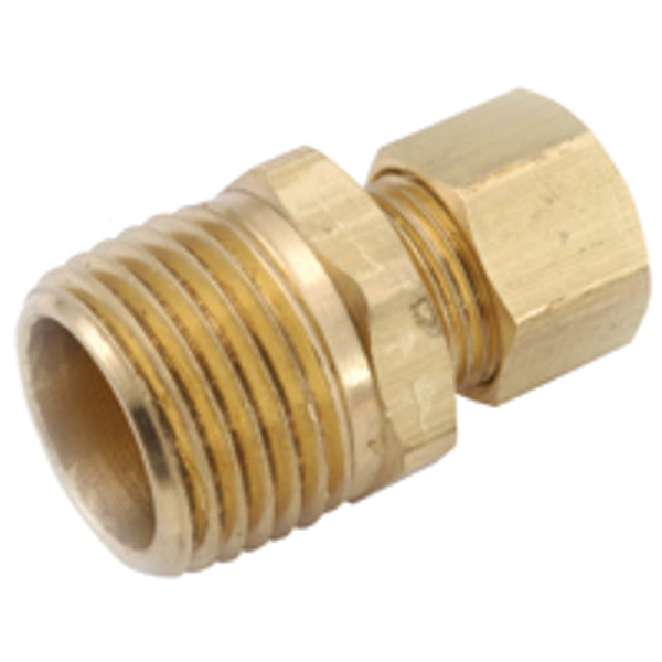 Anderson Metal Corp 750068-0608 Connect Brass Fitting 3/8 In X 1/2 In 200 PSI