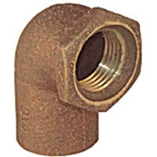 Elkhart Products Corp 10159301 1/2 In Copper Pipe Elbow Sweat x FIP 90 Degree Angle
