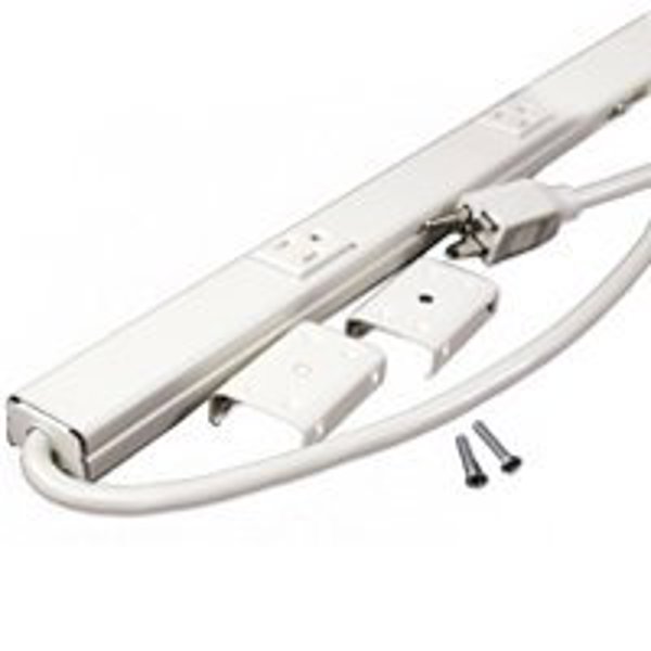 Wiremold Company PM36C Outlet Strip 40 In Length 6 Socket 6 Ft Lead White