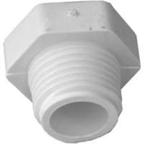 LASCO 31805/435622 Threaded Plug 1/2 In MIP Schedule 40 PVC