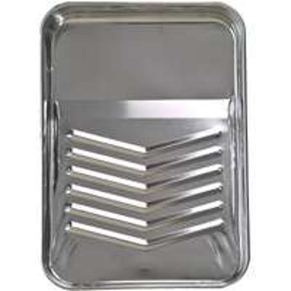 Linzer Products RM400 Reusable Metal Paint Roller Tray 9 In Solvent Resistant