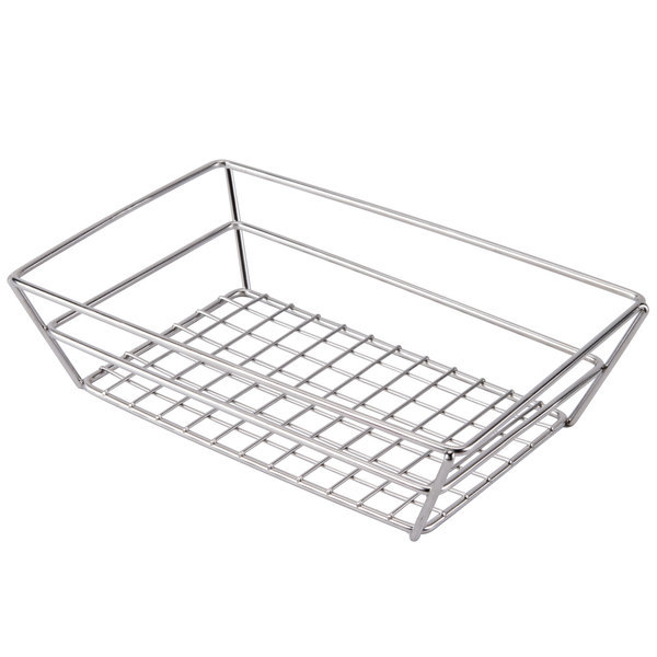 American Metalcraft SSRT962 Rectangle Basket 9 In L X 6 In W X 2-1/2 In H Stainless Steel