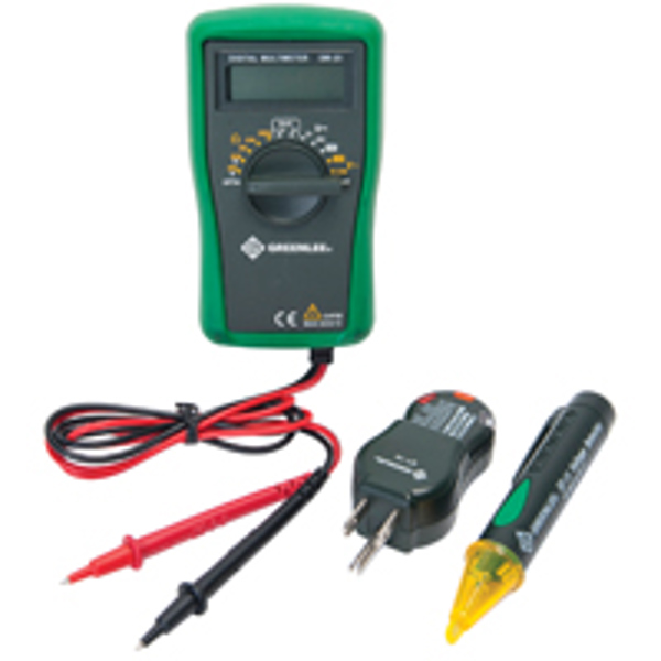 Greenlee Textron TK-30A/TK-30 Basic Electrical Tester Set 3-Piece Green