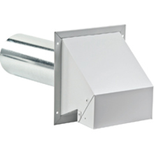 370 Galvanized Dryer Vent Hood 4 In