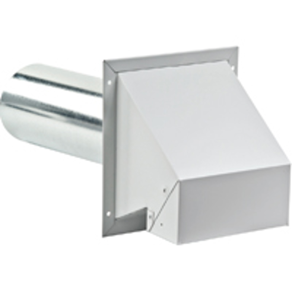 Lambro Industries 370 Galvanized Dryer Vent Hood 4 In with Damper 4 Gal