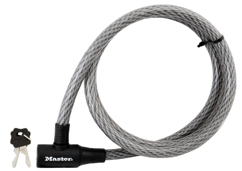 Master Lock 8154DPF Combination Lock with 6 Ft Bicycle Cable