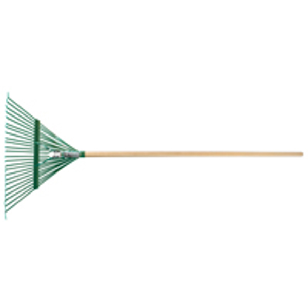 The Ames Companies, Inc. 64582 Lawn and Leaf Rake 54 In 24 Tines Steel Hardwood Handle
