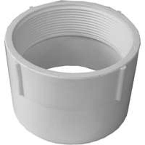 Genova Products 70340 Adapter PVC 4 In DWV Female Hub X FIP Sch 40