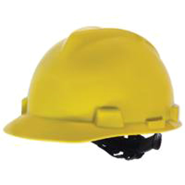 Safety Works 818067 Hard Hat Adjustable Suspension 4-Point Textile Suspension Yellow