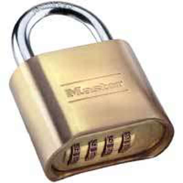 Master Lock 175D Resettable Combination Padlock Brass