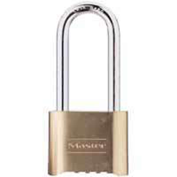 Master Lock 175DLH Padlock Resettable Brass Combination Durable Weather Resistant