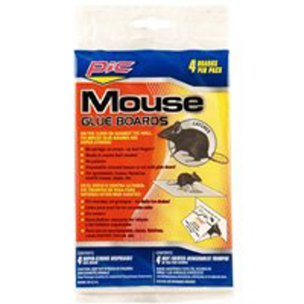 PIC GMT-4F Glue Mouse Trap 4 Pack No Poisons or Bait Needed